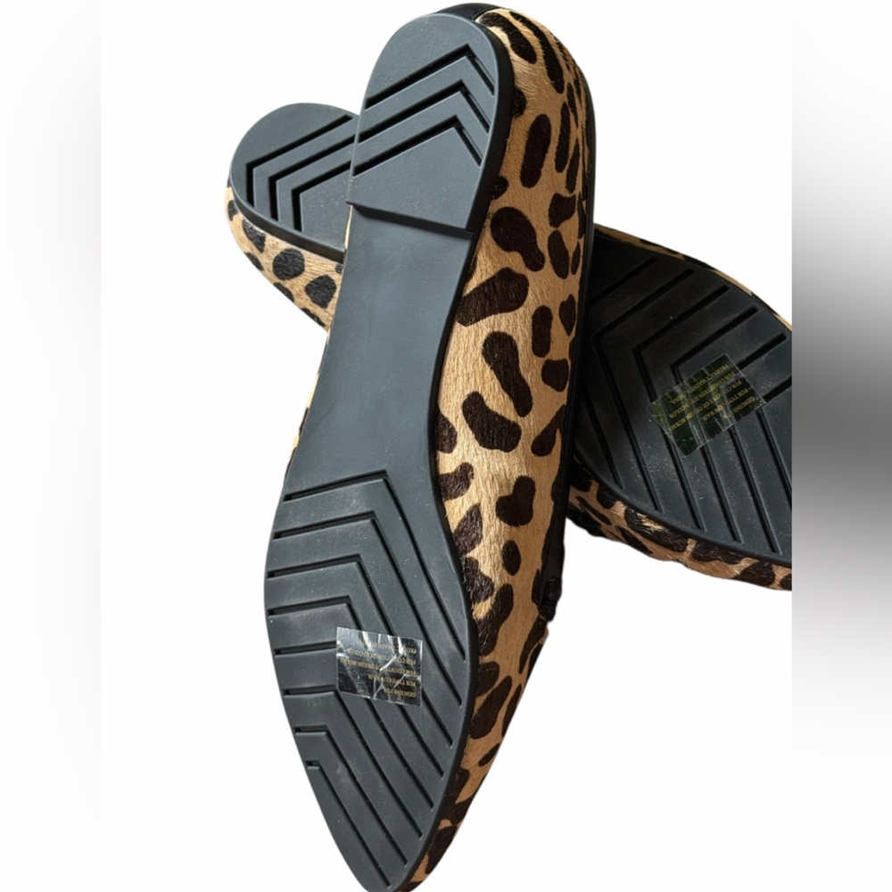 Me Too ladies animal Leopard-Print Pointed flats shoes size 8-5 NEW - Picture 4 of 5
